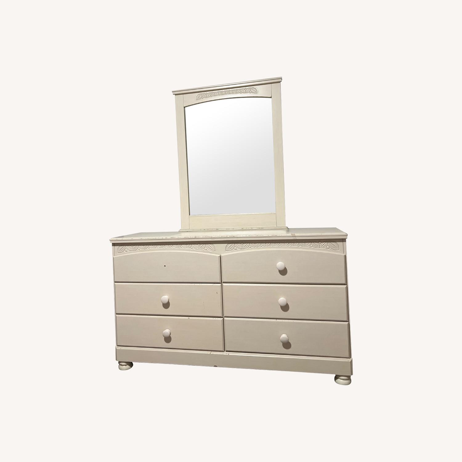 Ashley Furniture Natural Wood Dresser - image-0
