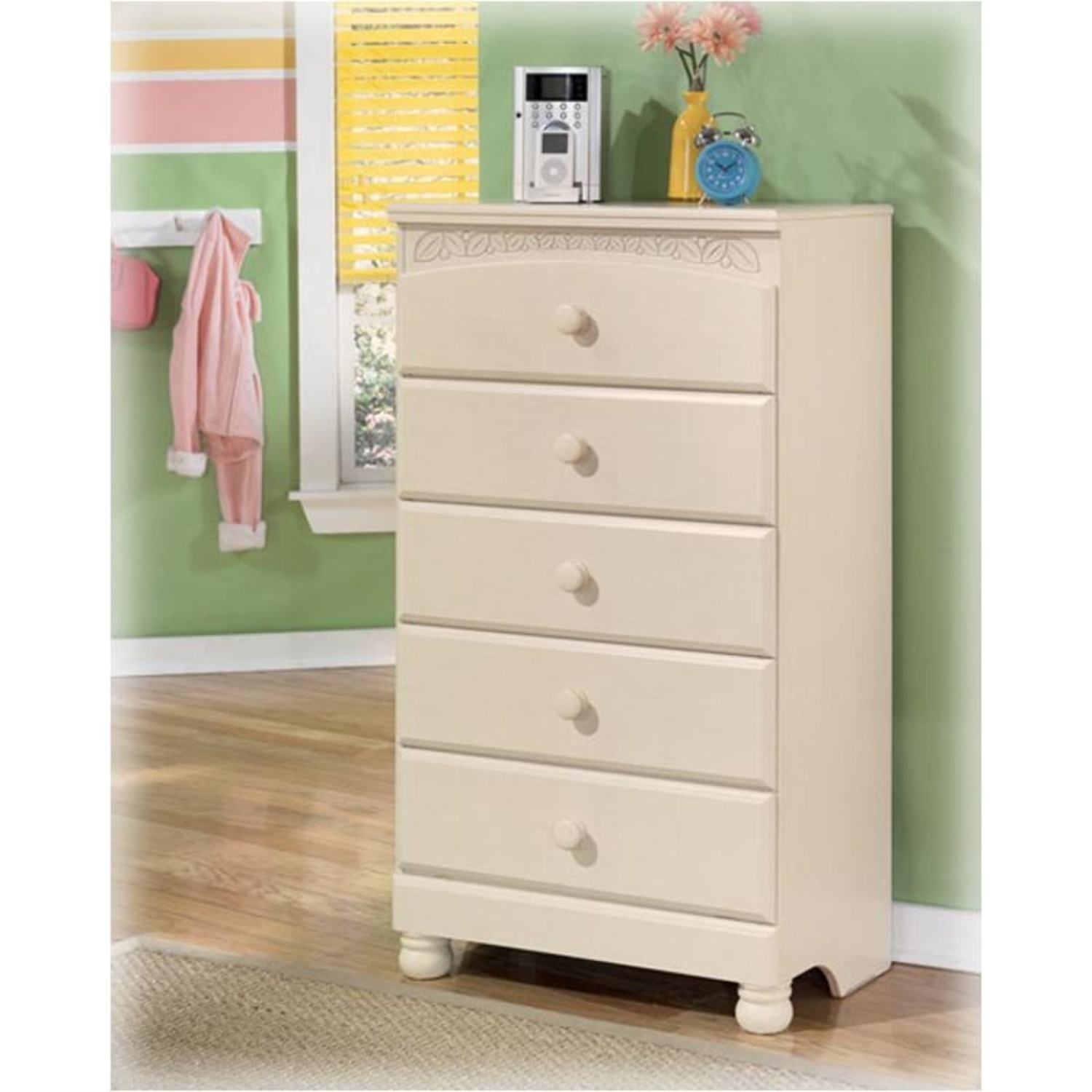 Ashley Furniture Natural Wood Dresser - image-5