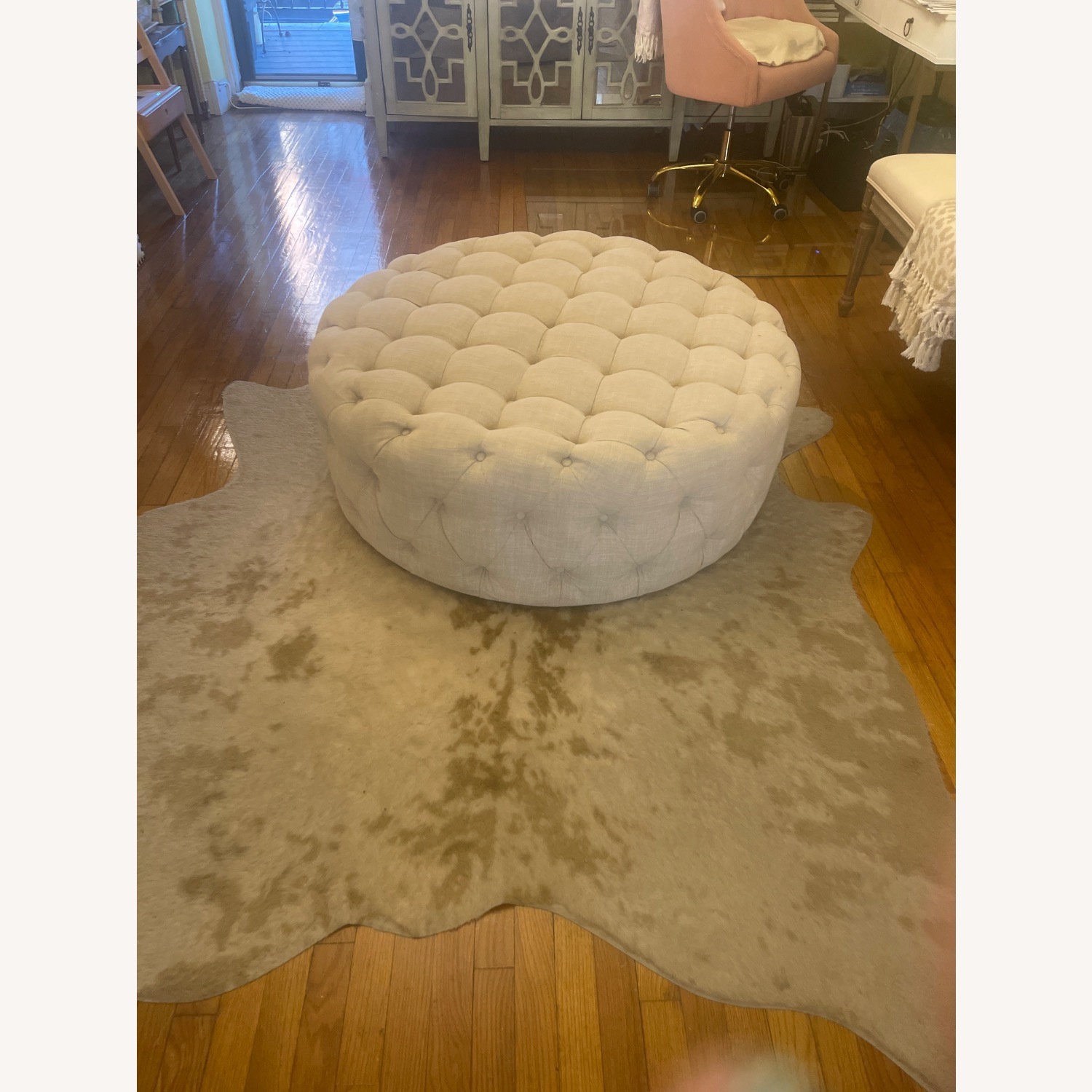 Wayfair Light Brown Ottoman - image-2