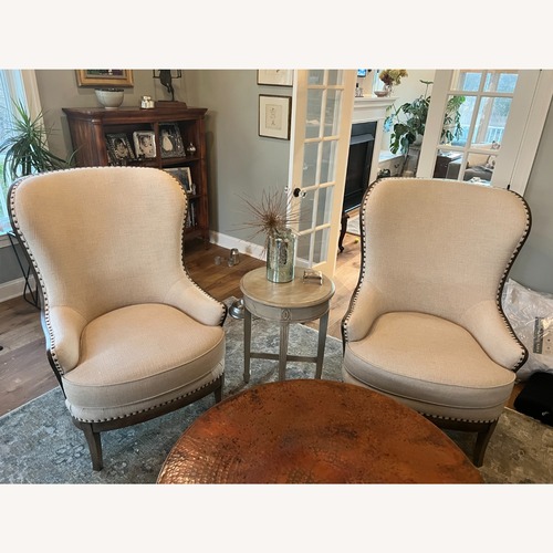Used Arhaus Portsmouth Natural Armchair for sale on AptDeco