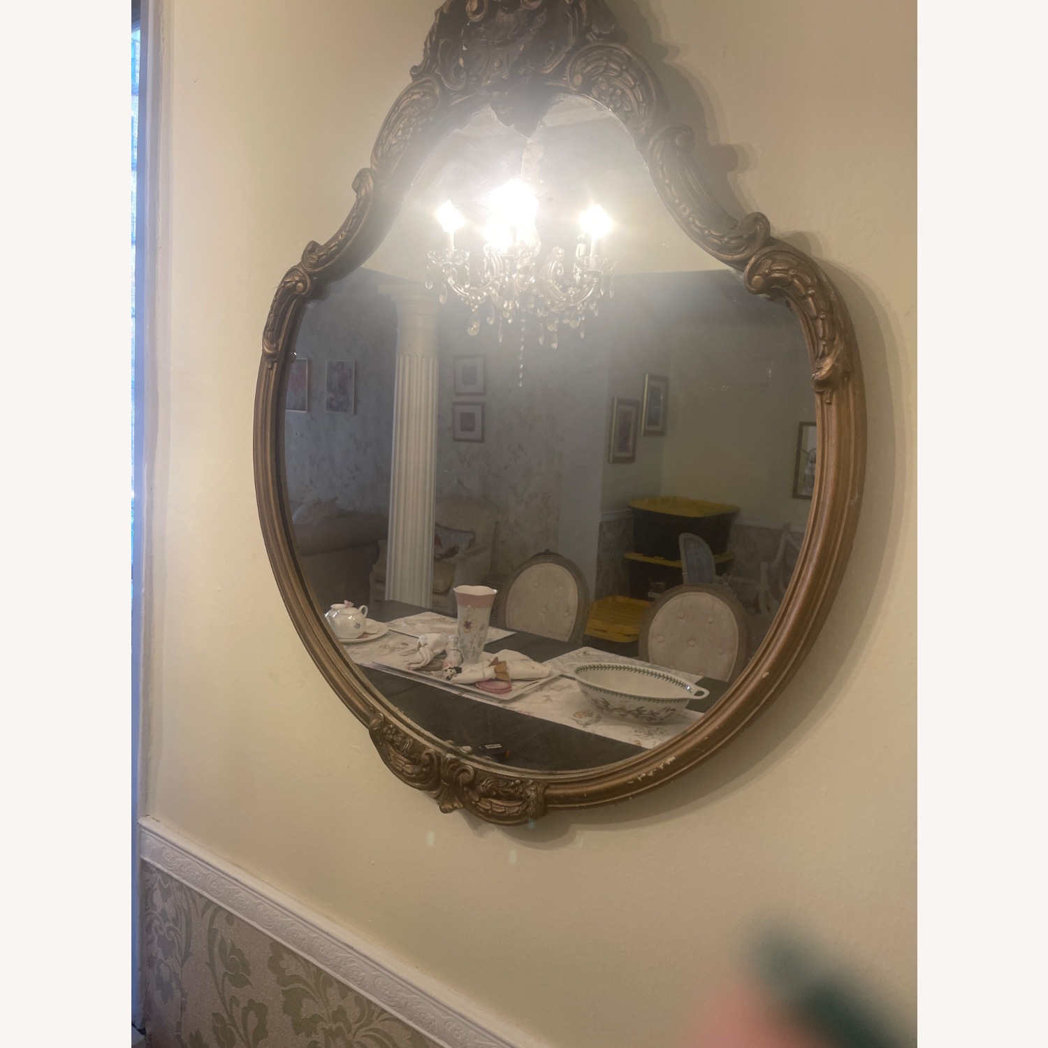Antique Gold Wall Mirror - image-2