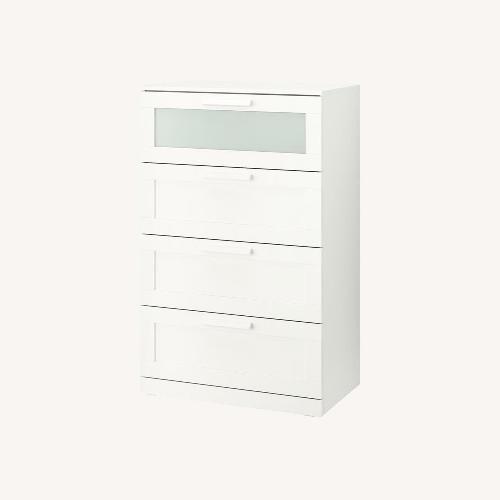 Used IKEA Brimnes 4 Drawer White Wood Dresser for sale on AptDeco
