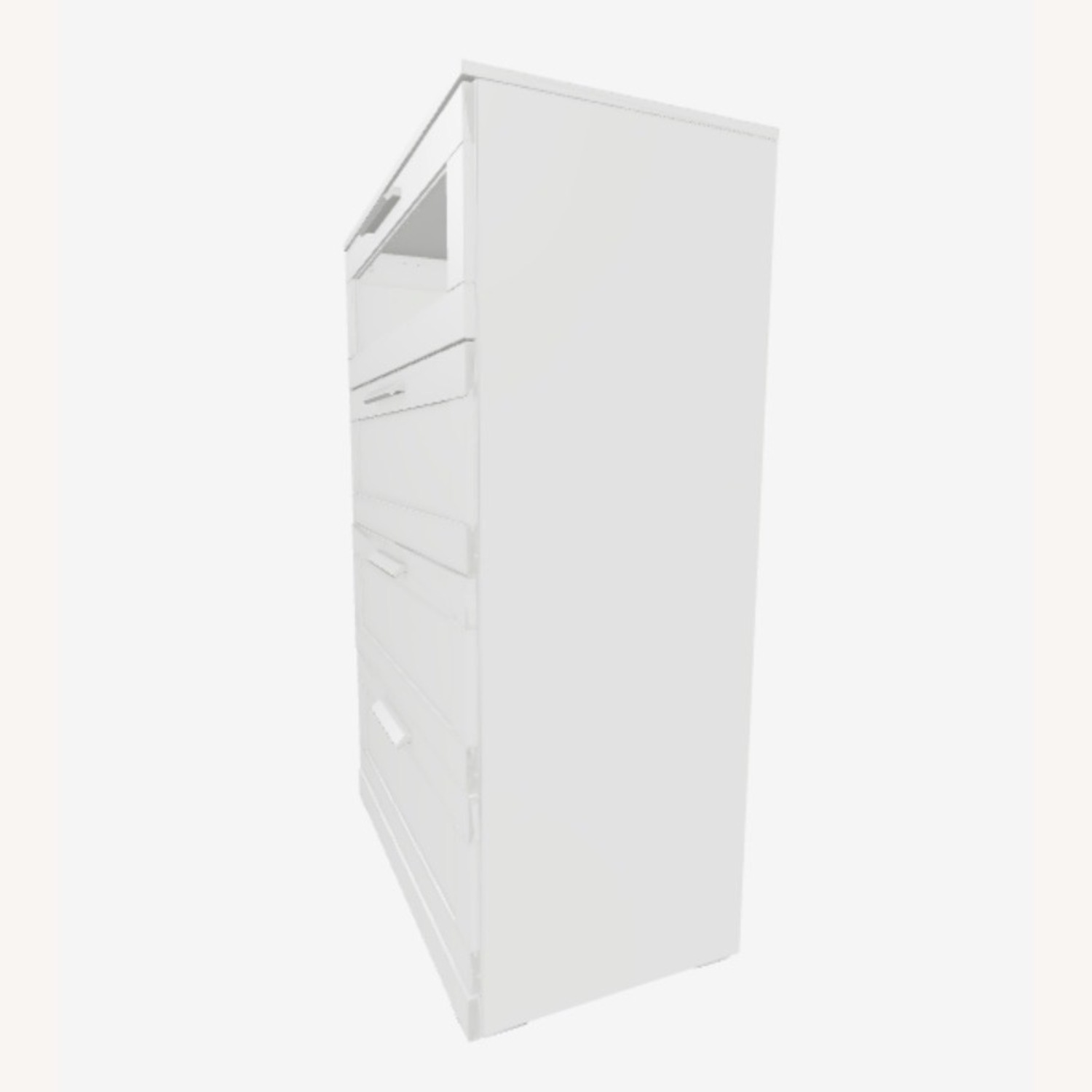 IKEA Brimnes 4 Drawer White Wood Dresser - image-2