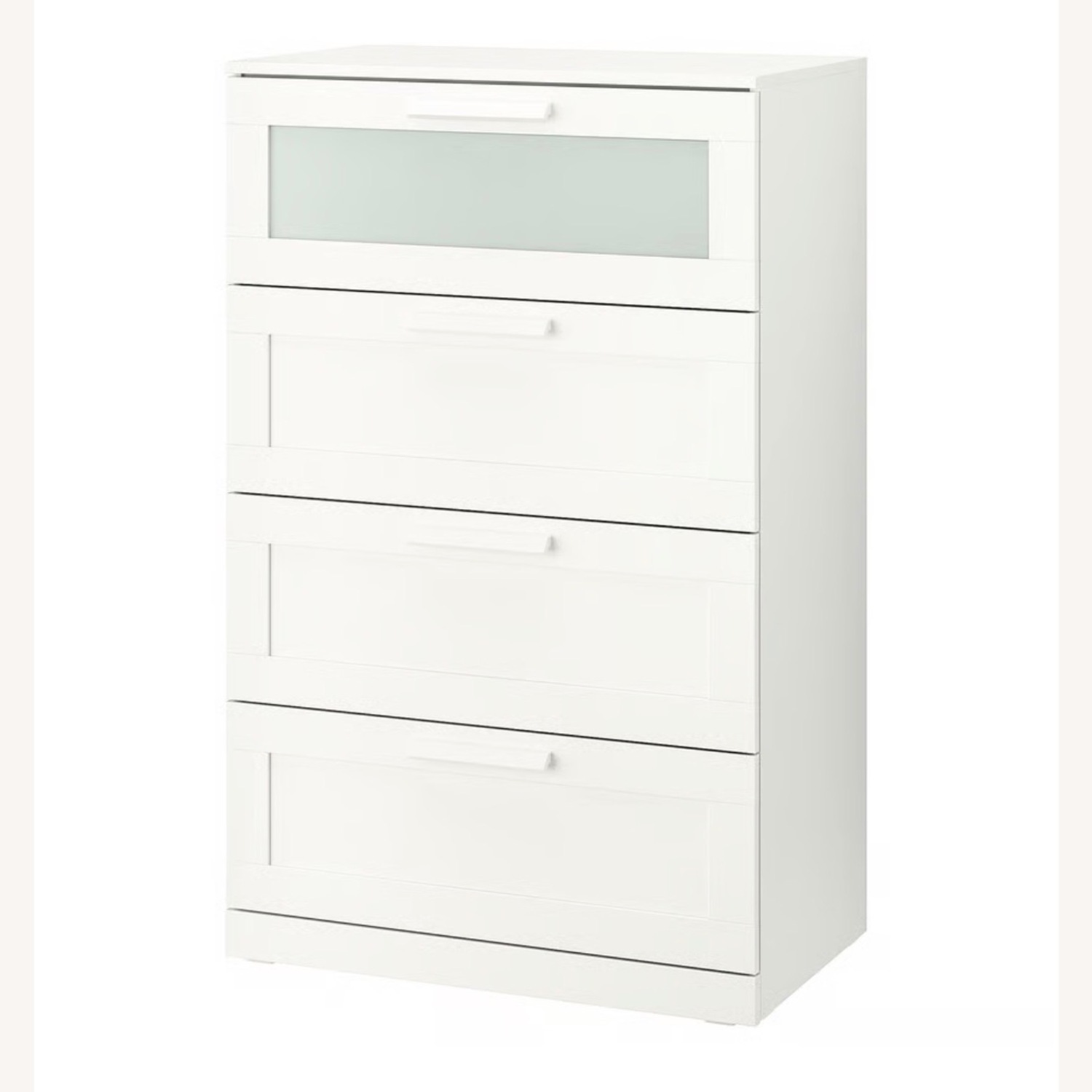 IKEA Brimnes 4 Drawer White Wood Dresser - image-1
