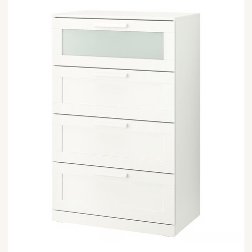 Used IKEA Brimnes 4 Drawer White Wood Dresser for sale on AptDeco