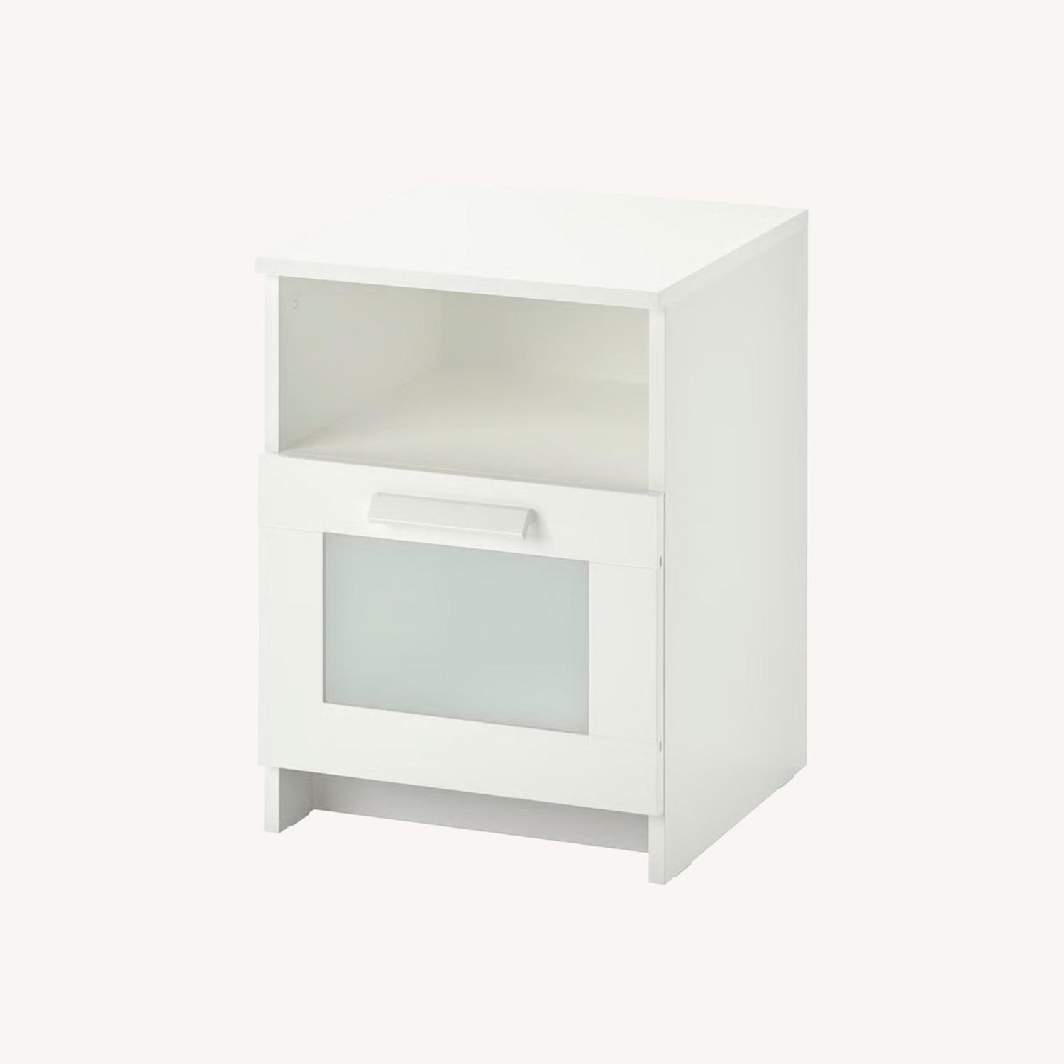 IKEA Brimnes White Wood Nightstand - image-0