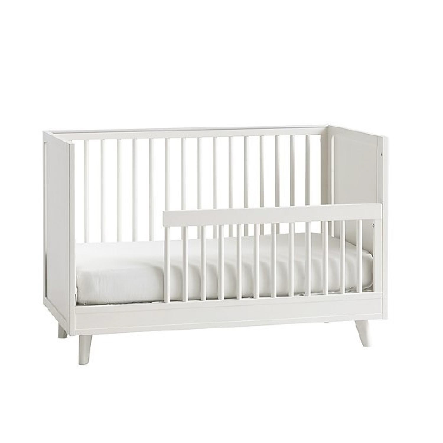 Pottery Barn Kids Reese White Wood Crib - image-3