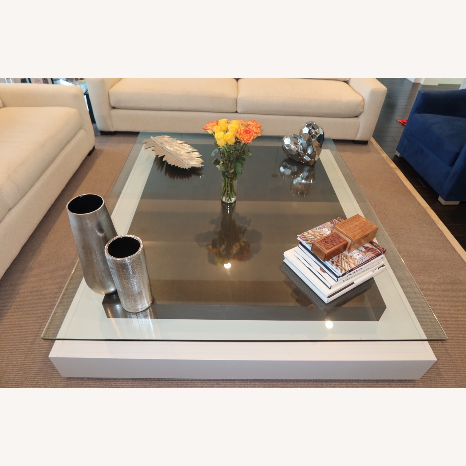 Large Glass Coffee Table - image-3
