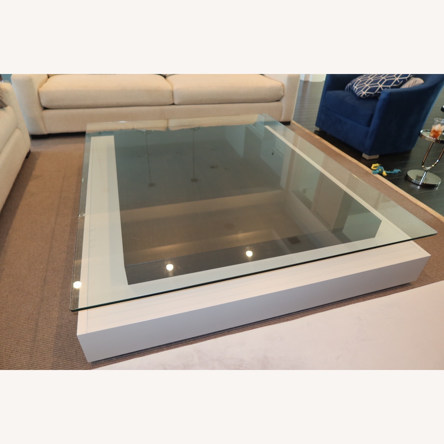 Large Glass Coffee Table - image-6