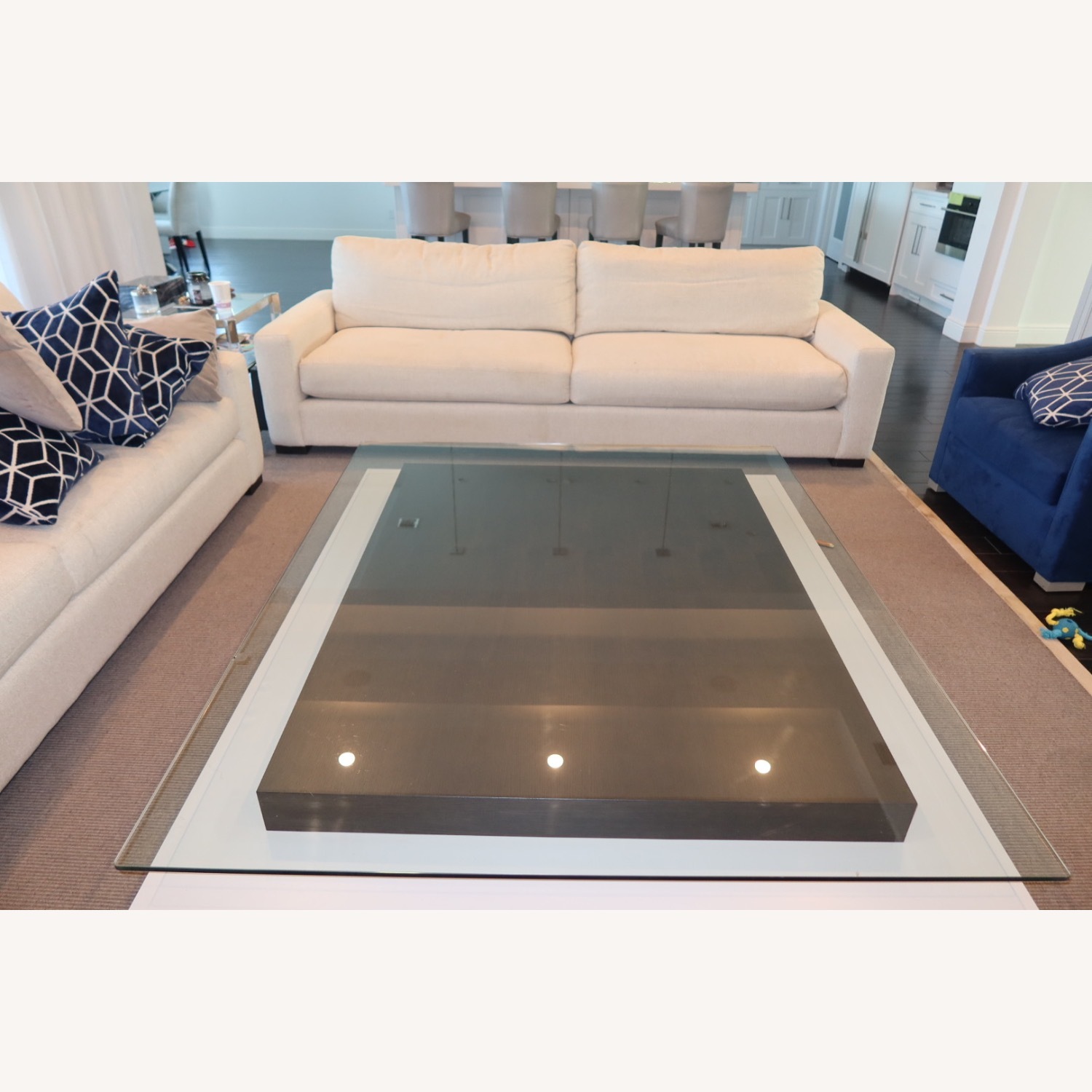 Large Glass Coffee Table - image-2