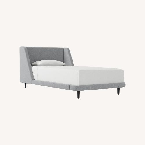 Used West Elm Light Gray Fabric Headboard for sale on AptDeco
