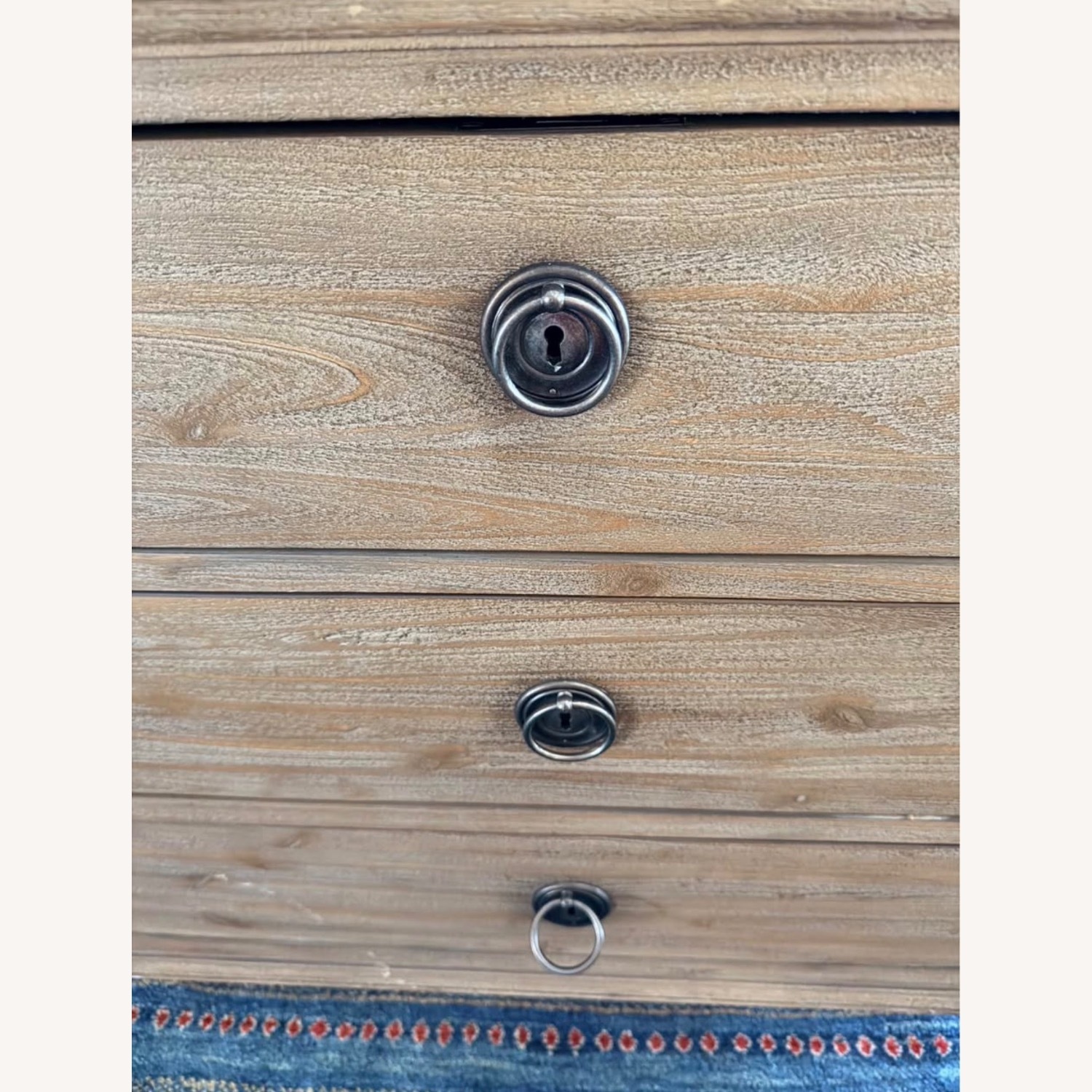 Restoration Hardware Maison Closed Nightstands - Antiqued Grey Finish - image-3