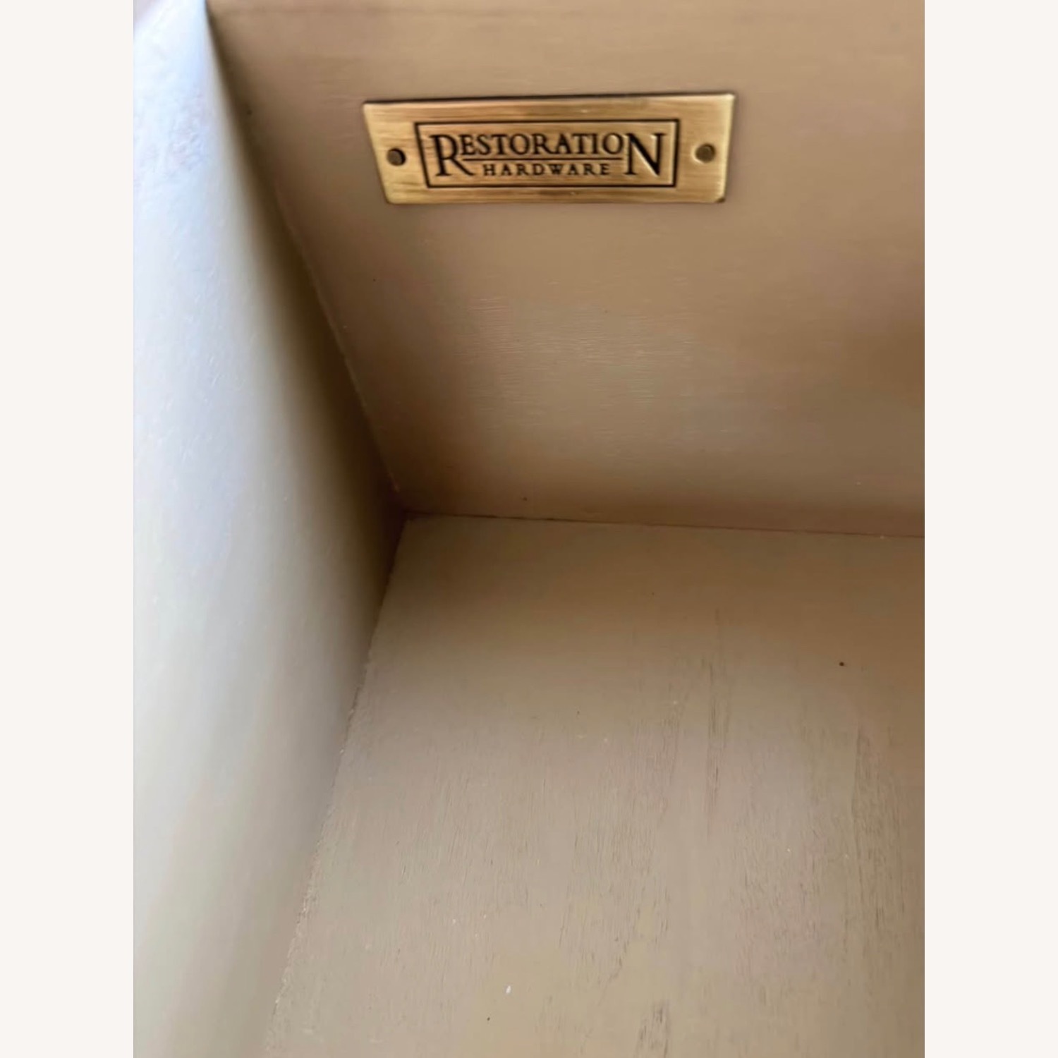 Restoration Hardware Maison Closed Nightstands - Antiqued Grey Finish - image-4