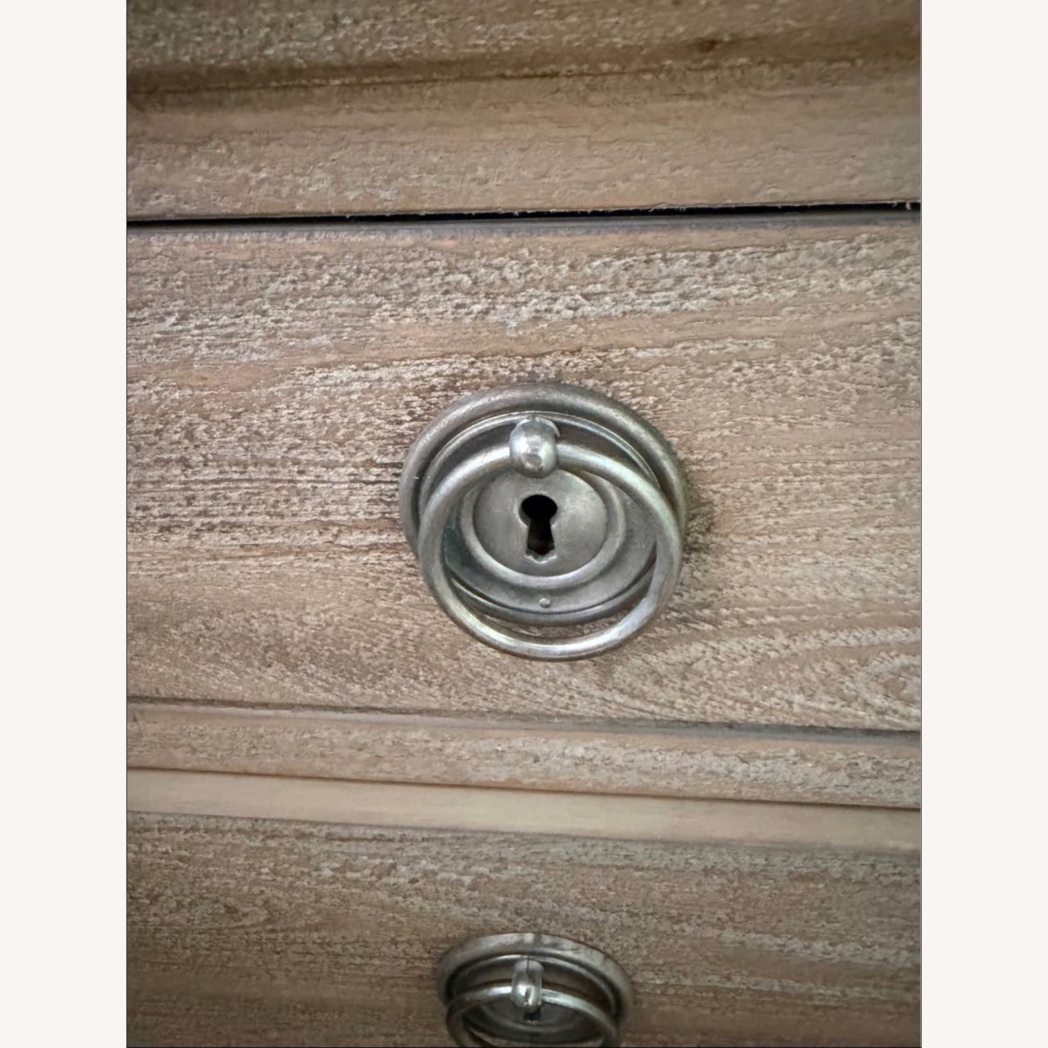 Restoration Hardware Maison Closed Nightstands - Antiqued Grey Finish - image-1