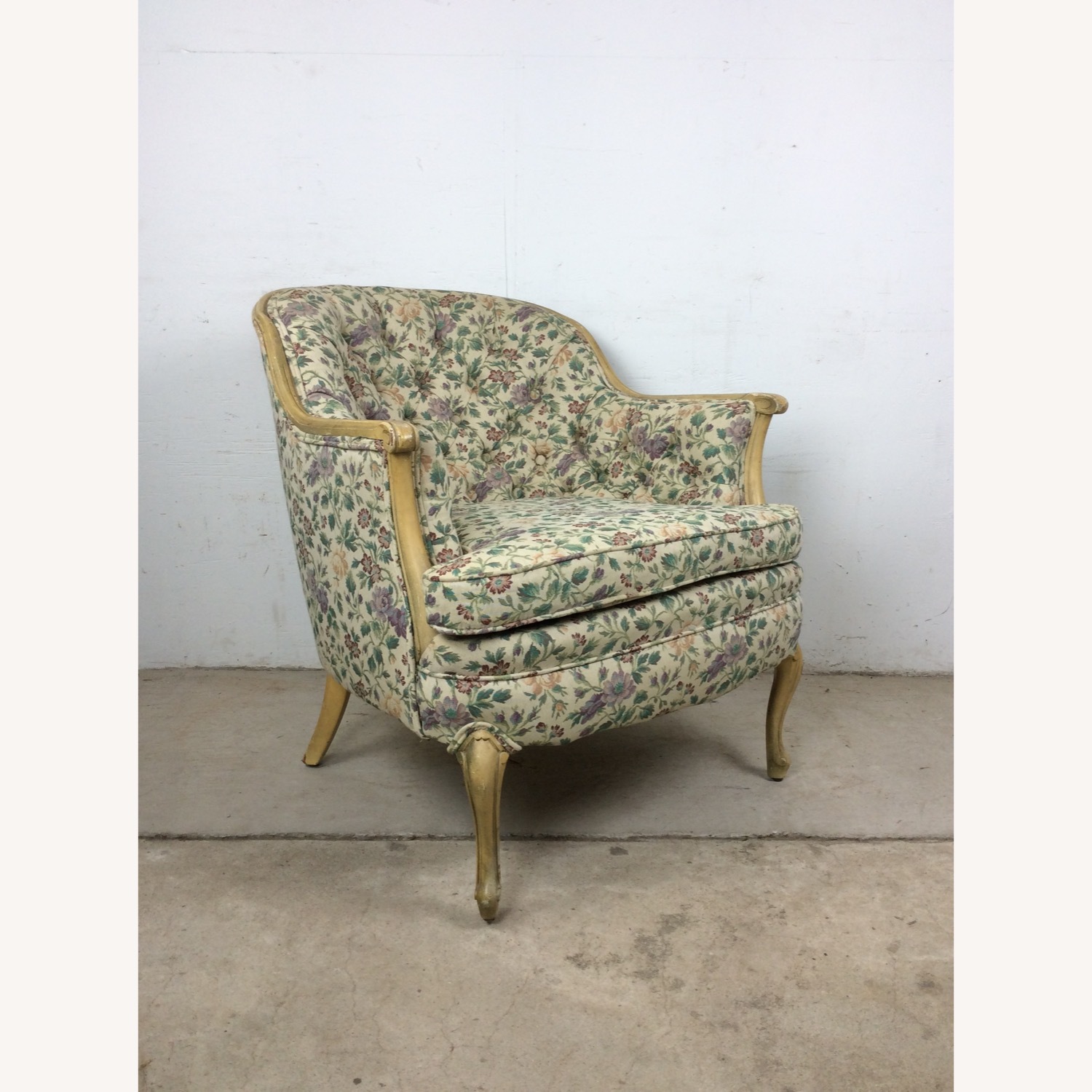 Vintage French Provincial Style Club Chair - image-1