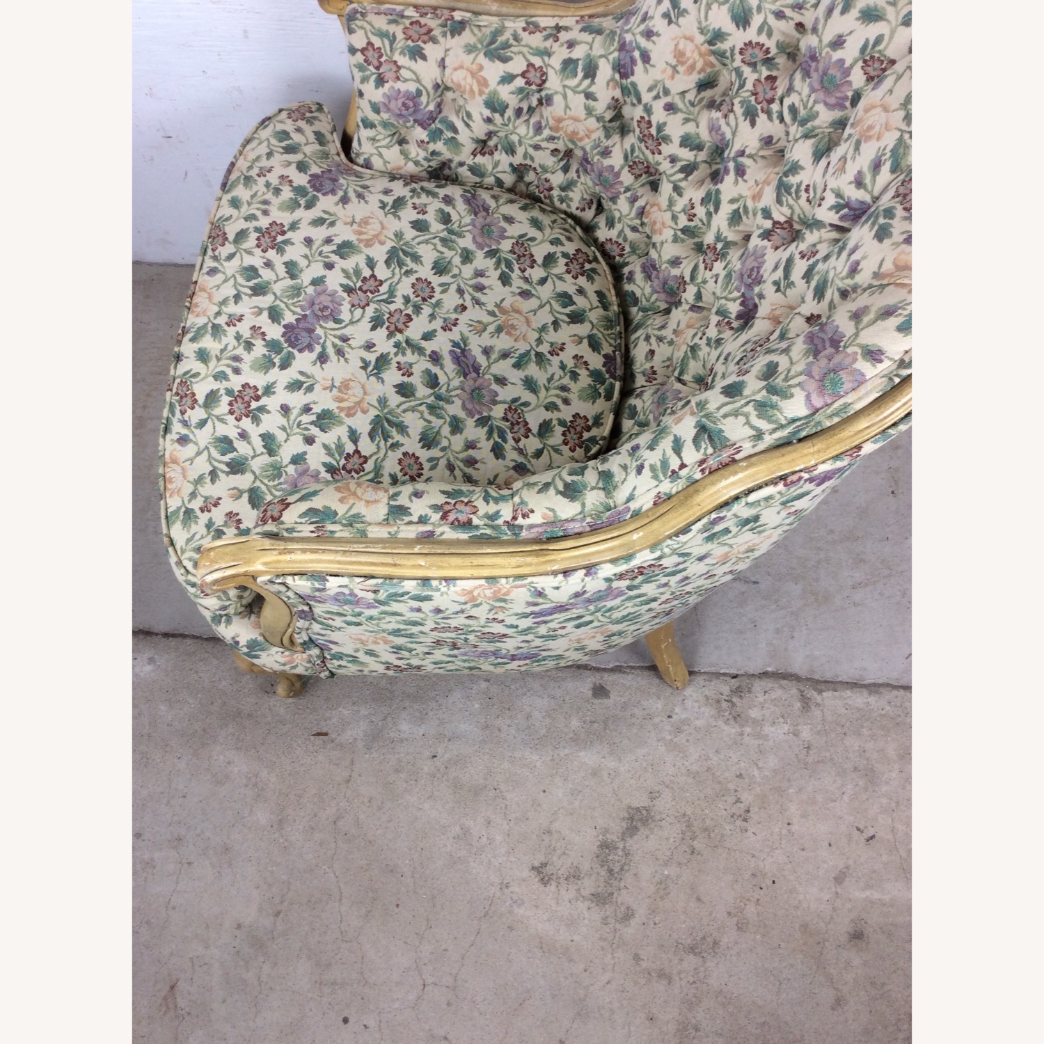 Vintage French Provincial Style Club Chair - image-9