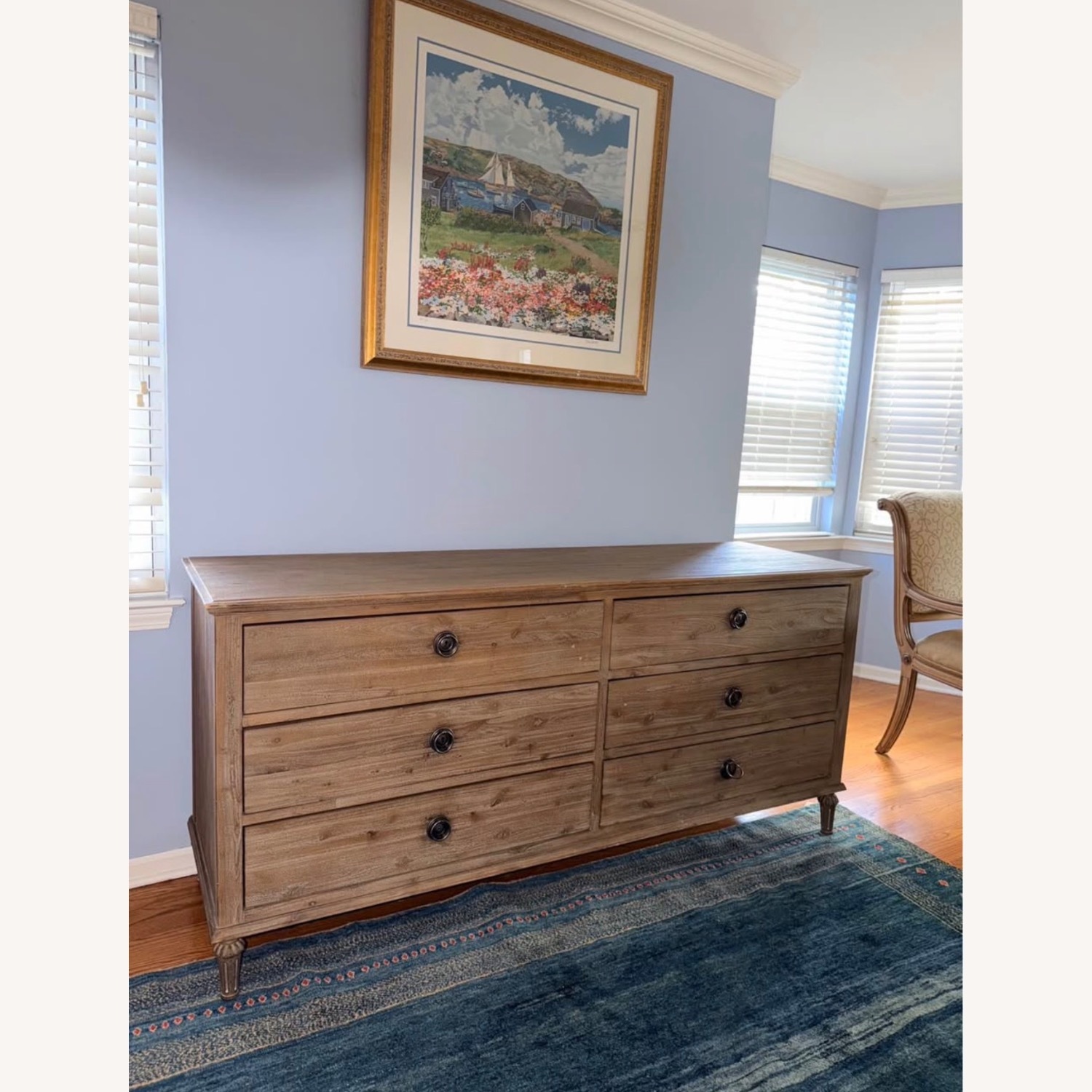 Restoration Hardware Maison 6-Drawer Dresser - Antiqued Grey Finish - image-2