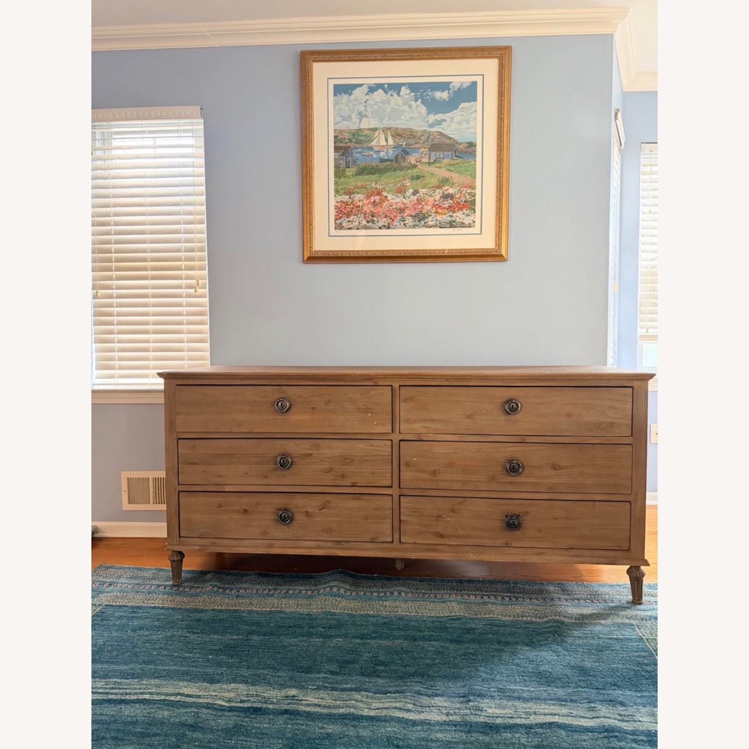 Restoration Hardware Maison 6-Drawer Dresser - Antiqued Grey Finish - image-4