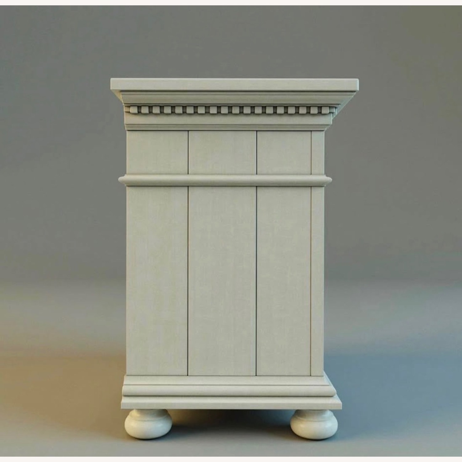 Restoration Hardware Closed Nightstand - Antiqued White - image-6