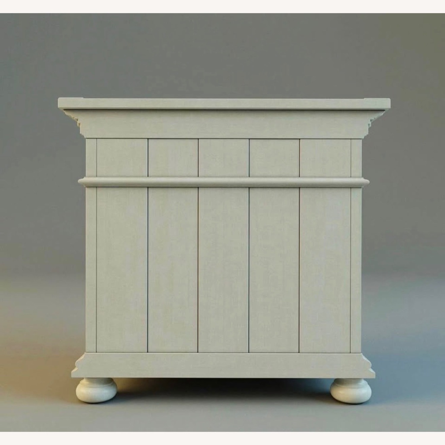 Restoration Hardware Closed Nightstand - Antiqued White - image-4