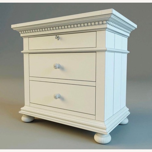Used Restoration Hardware Closed Nightstand - Antiqued White for sale on AptDeco