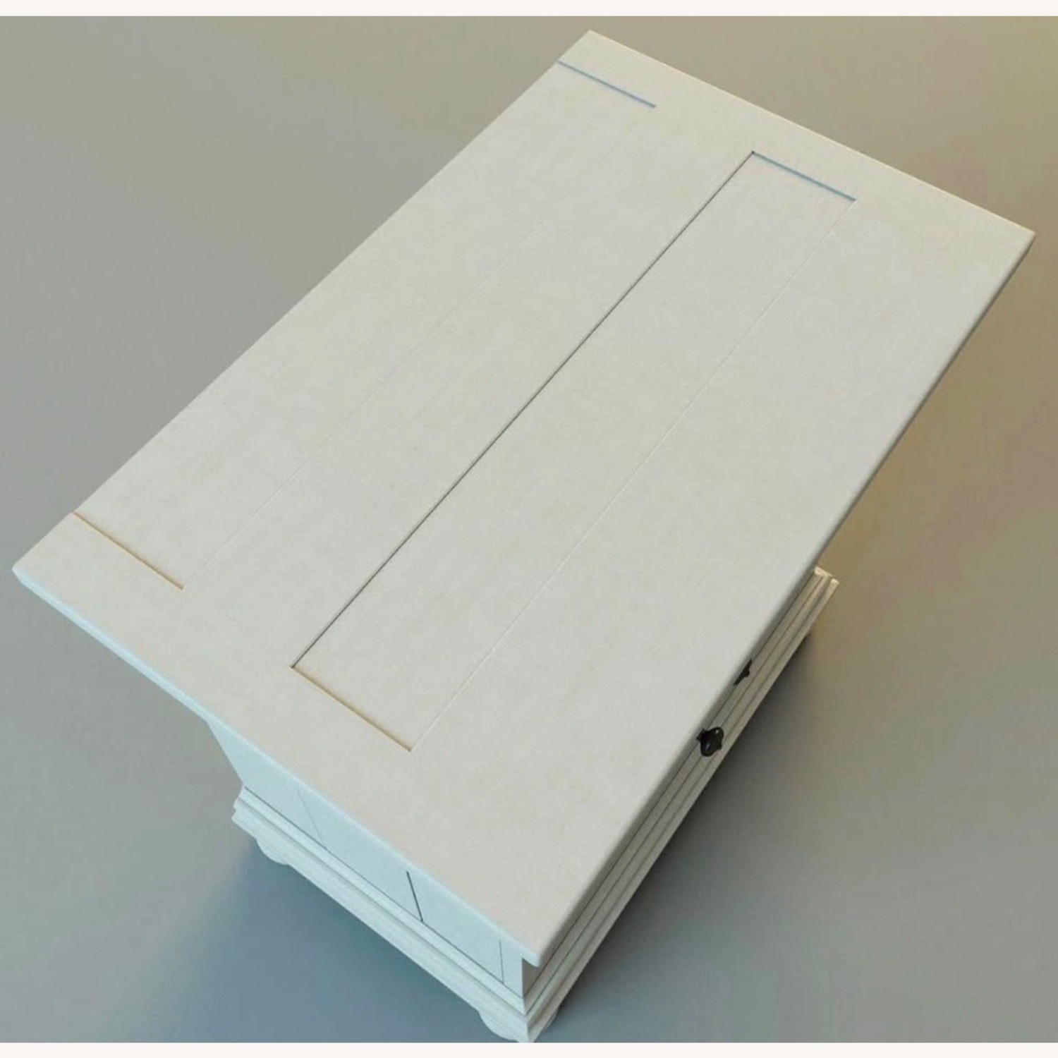 Restoration Hardware Closed Nightstand - Antiqued White - image-7