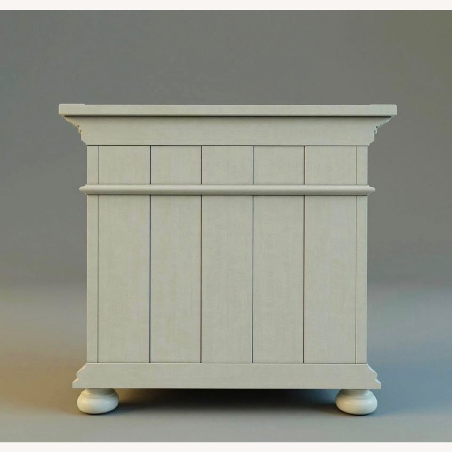 Restoration Hardware Closed Nightstand - Antiqued White - image-5
