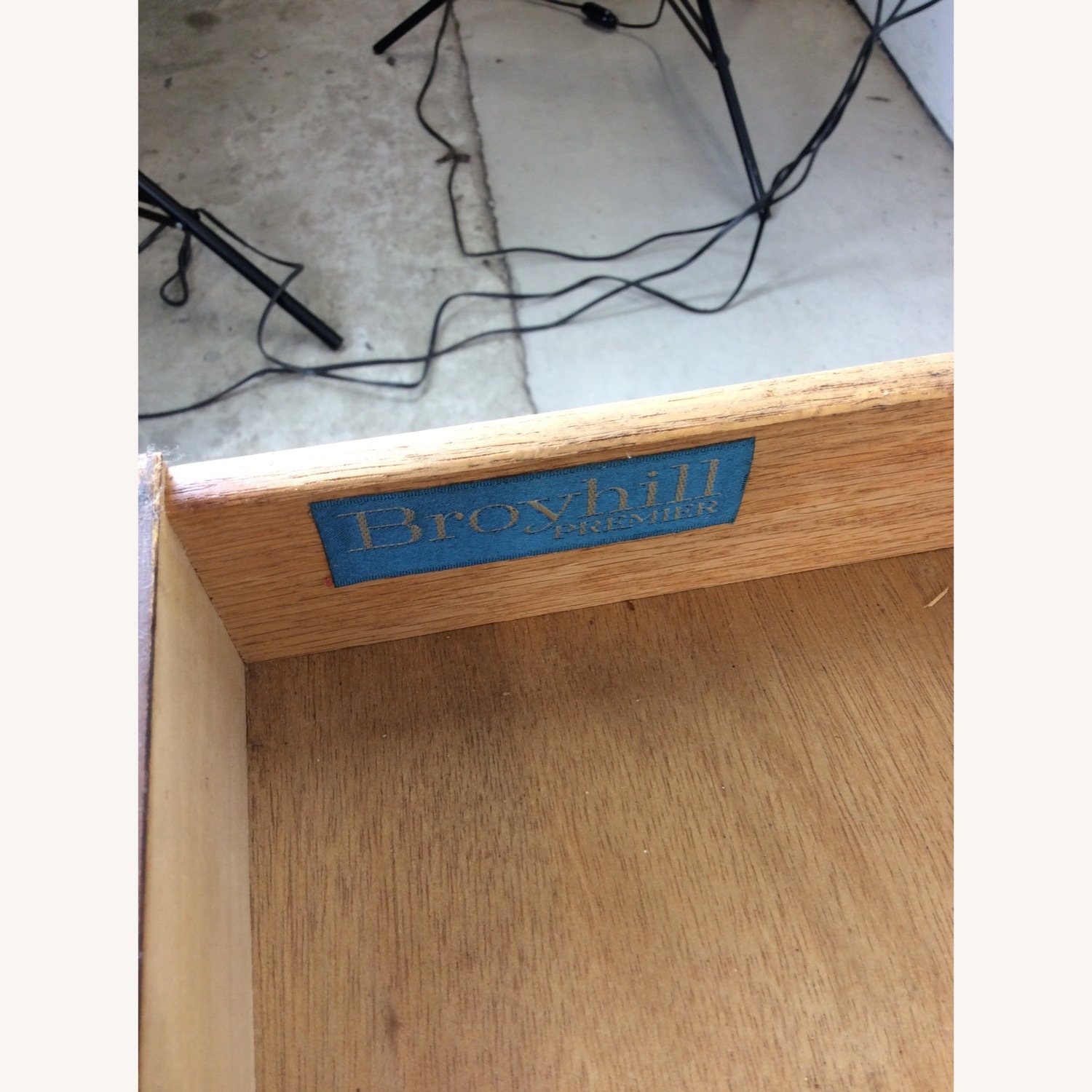 Mid Century Writing Desk w/ Caned Back by Broyhill - image-20