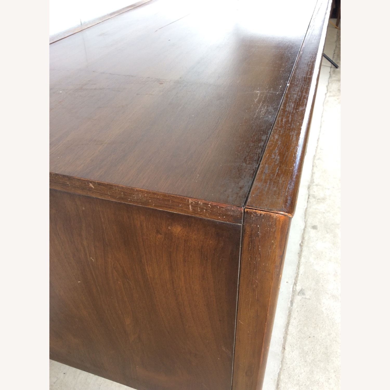 Mid Century Writing Desk w/ Caned Back by Broyhill - image-18