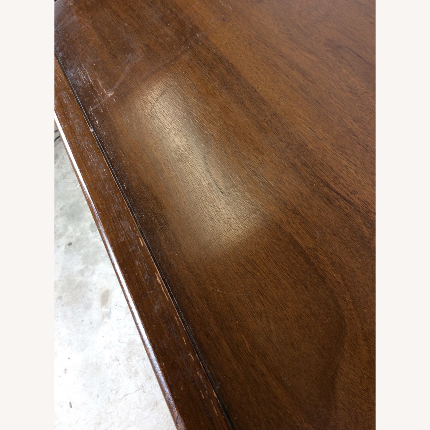 Mid Century Writing Desk w/ Caned Back by Broyhill - image-8