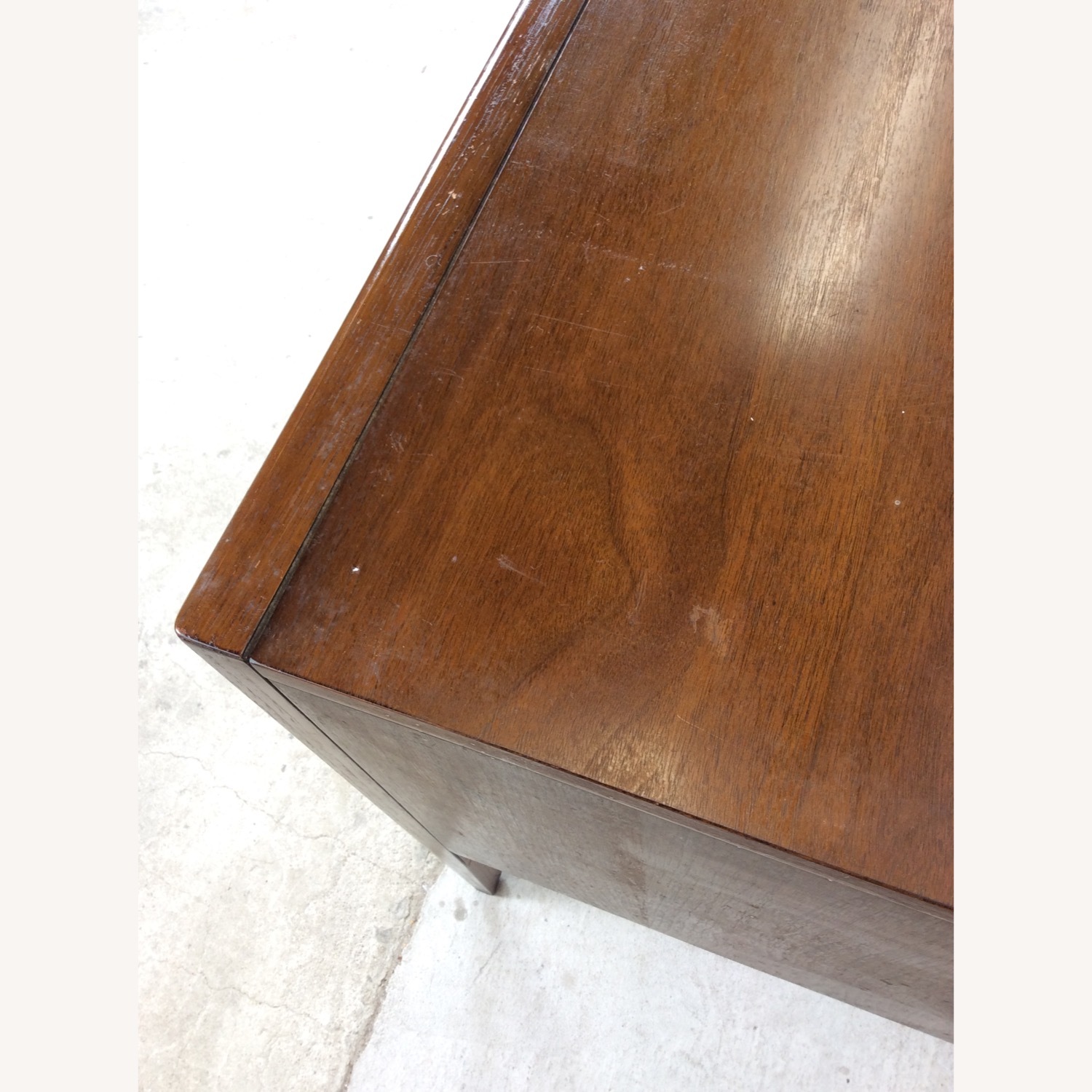 Mid Century Writing Desk w/ Caned Back by Broyhill - image-11