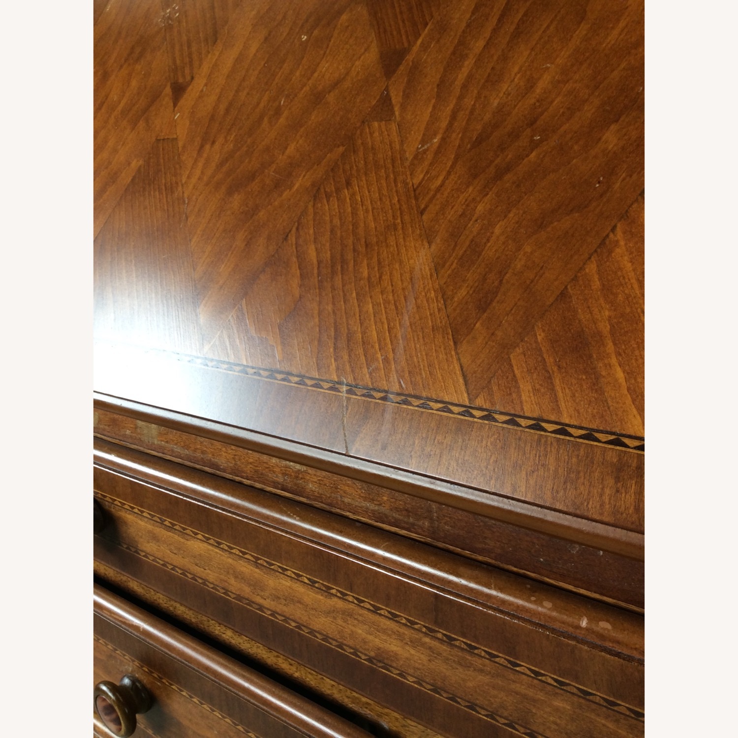 Vintage Drop Front Secretary Desk with Storage - image-6