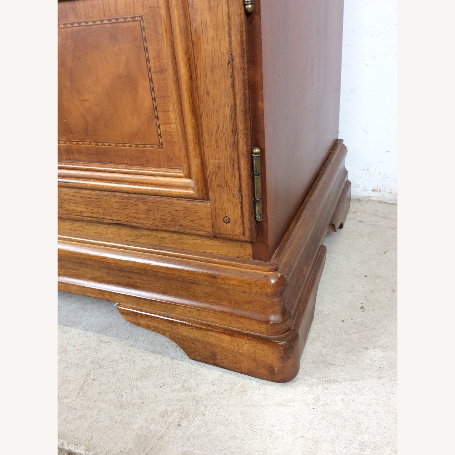 Vintage Drop Front Secretary Desk with Storage - image-9