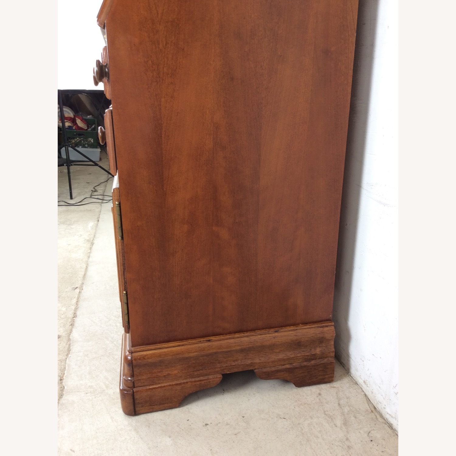 Vintage Drop Front Secretary Desk with Storage - image-15