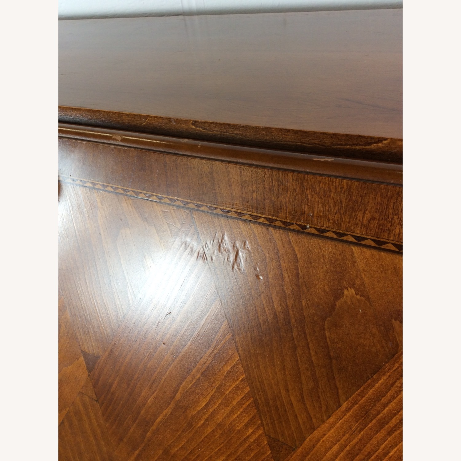 Vintage Drop Front Secretary Desk with Storage - image-5