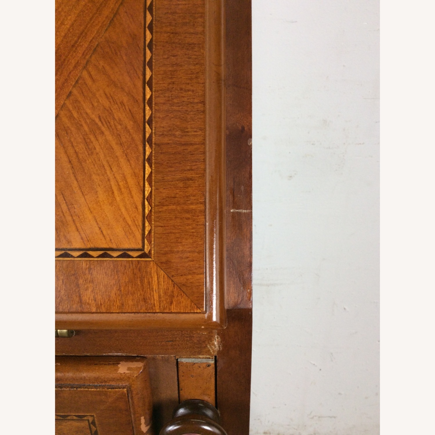 Vintage Drop Front Secretary Desk with Storage - image-7