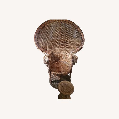 Used Vintage/Antique Dark Brown Ottoman for sale on AptDeco