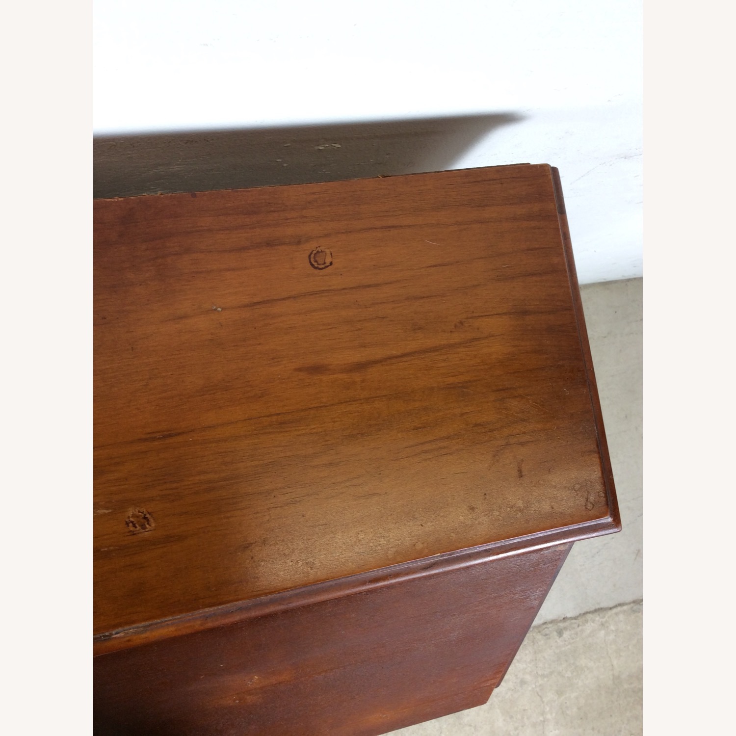 Antique Drop Front Maple Secretary Writing Desk - image-4