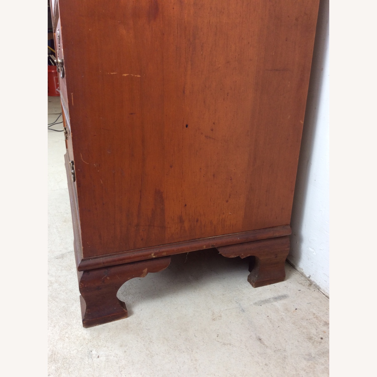 Antique Drop Front Maple Secretary Writing Desk - image-20