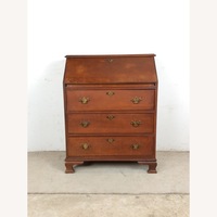 Antique Drop Front Maple Secretary Writing Desk