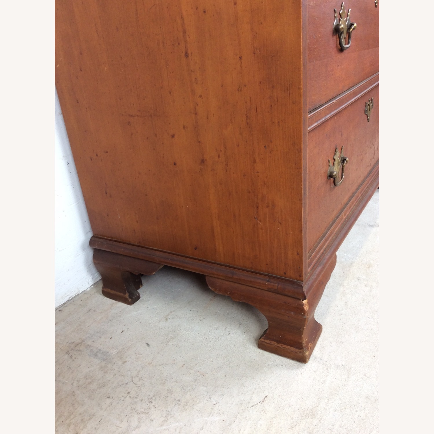 Antique Drop Front Maple Secretary Writing Desk - image-22