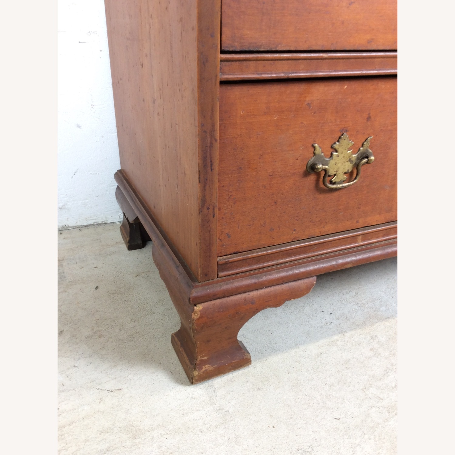 Antique Drop Front Maple Secretary Writing Desk - image-17