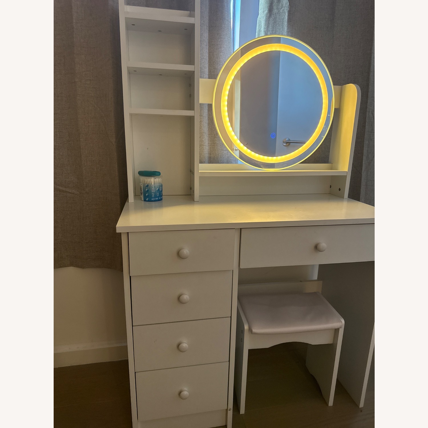 White Wood Dresser - image-2