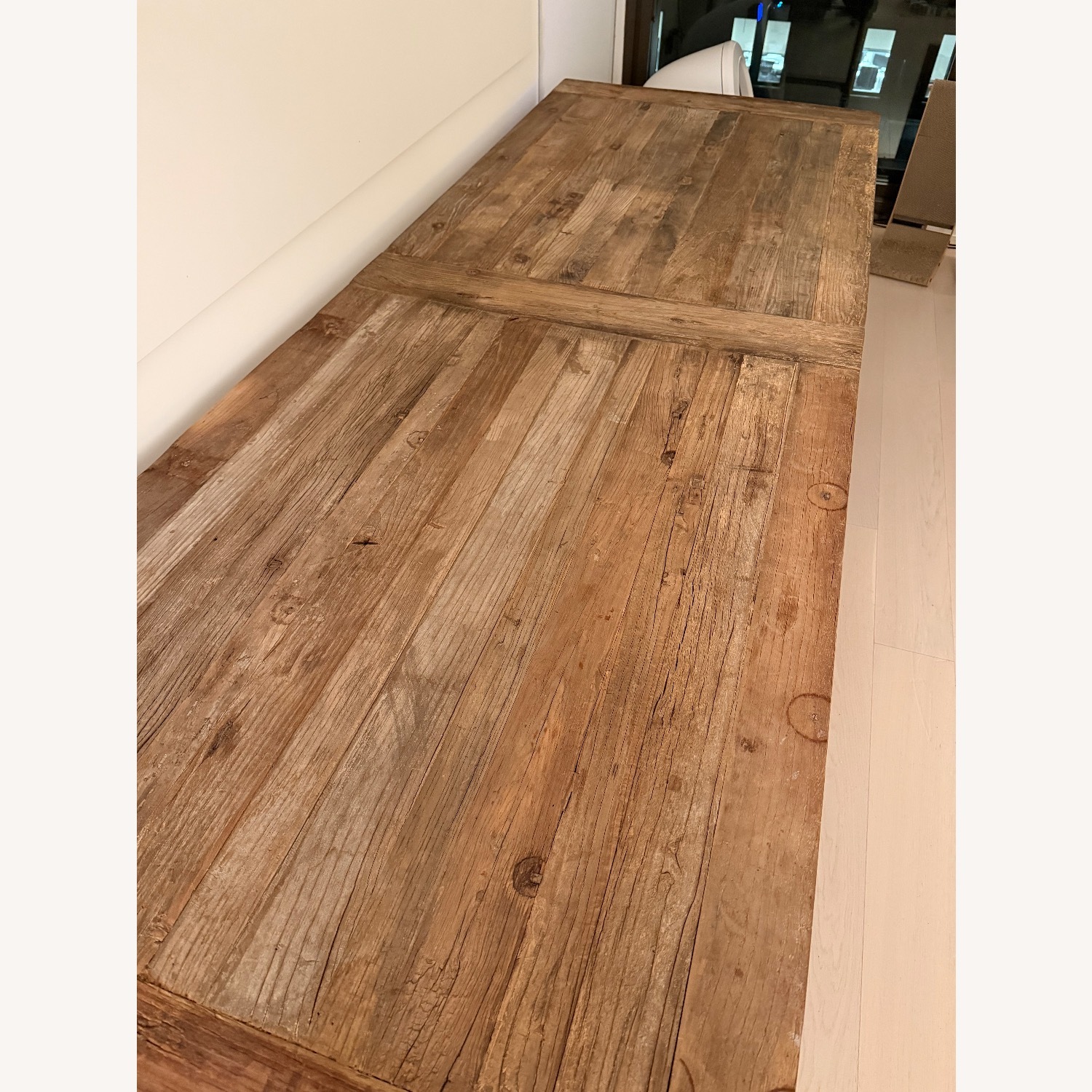 Restoration Hardware Reclaimed Wood & Iron Table - image-4