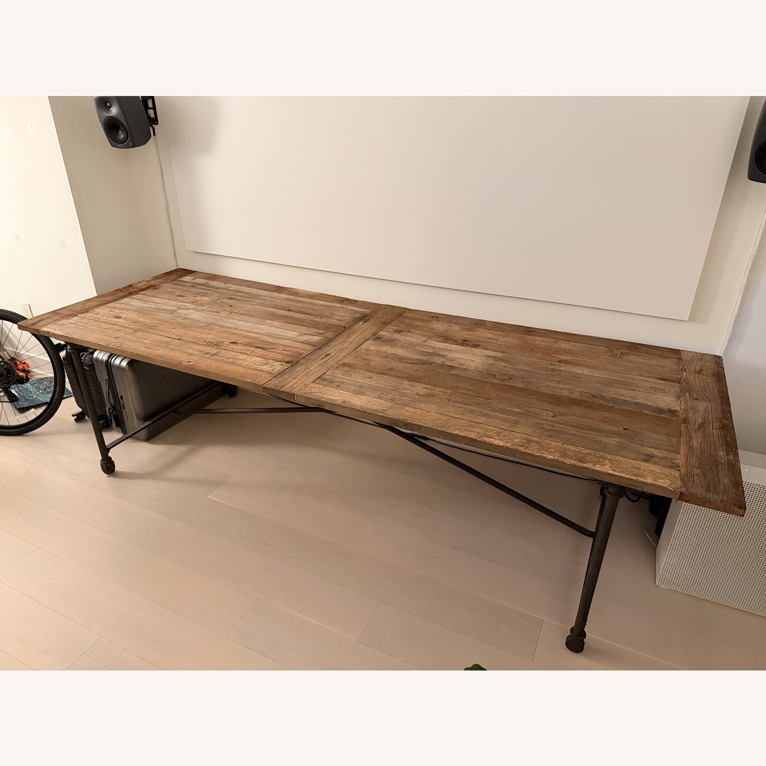Restoration Hardware Reclaimed Wood & Iron Table - image-2