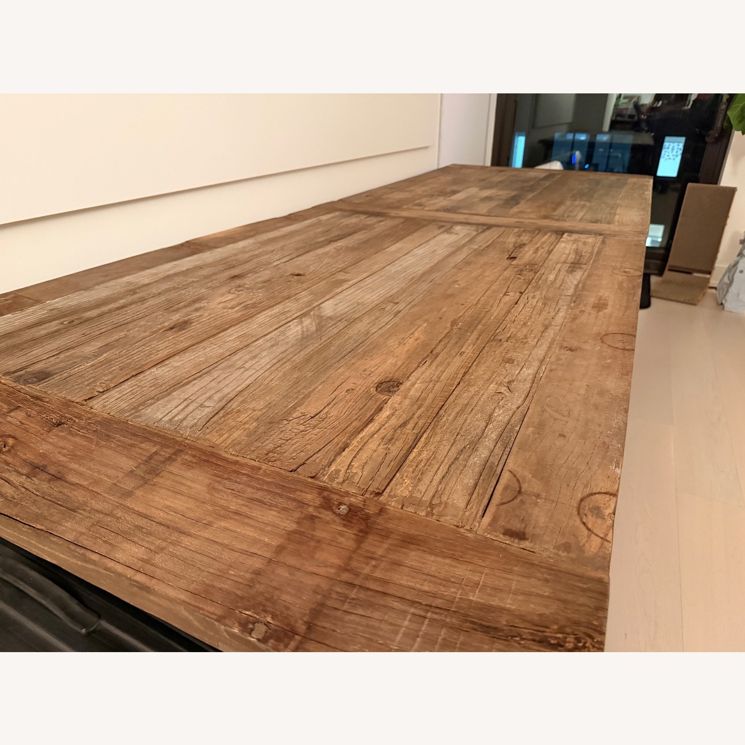 Restoration Hardware Reclaimed Wood & Iron Table - image-3