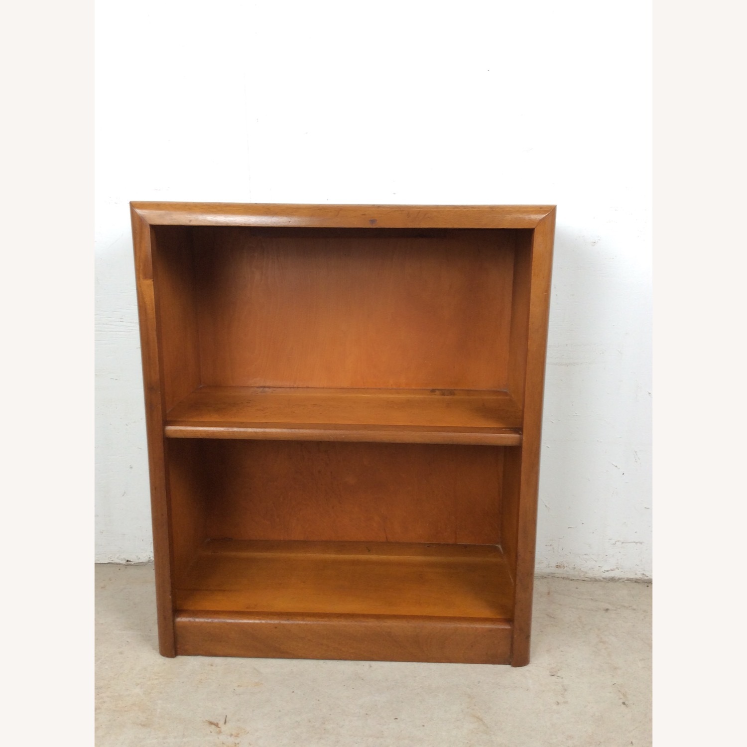 Vintage Two Shelf Bookcase with Wire Slot - image-7