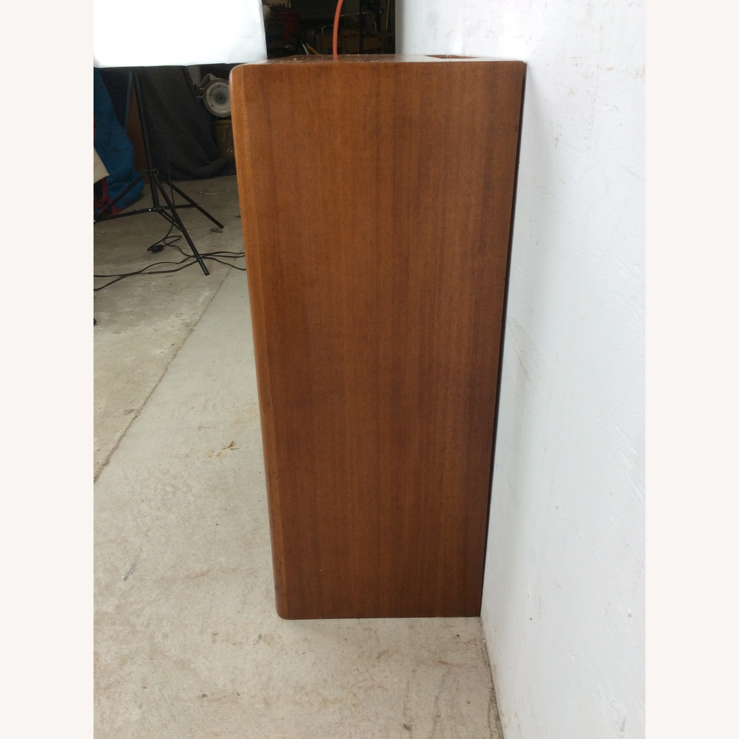 Vintage Two Shelf Bookcase with Wire Slot - image-3