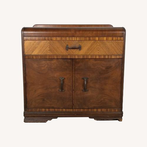Used Antique Art Deco Compact Server with Waterfall Top for sale on AptDeco