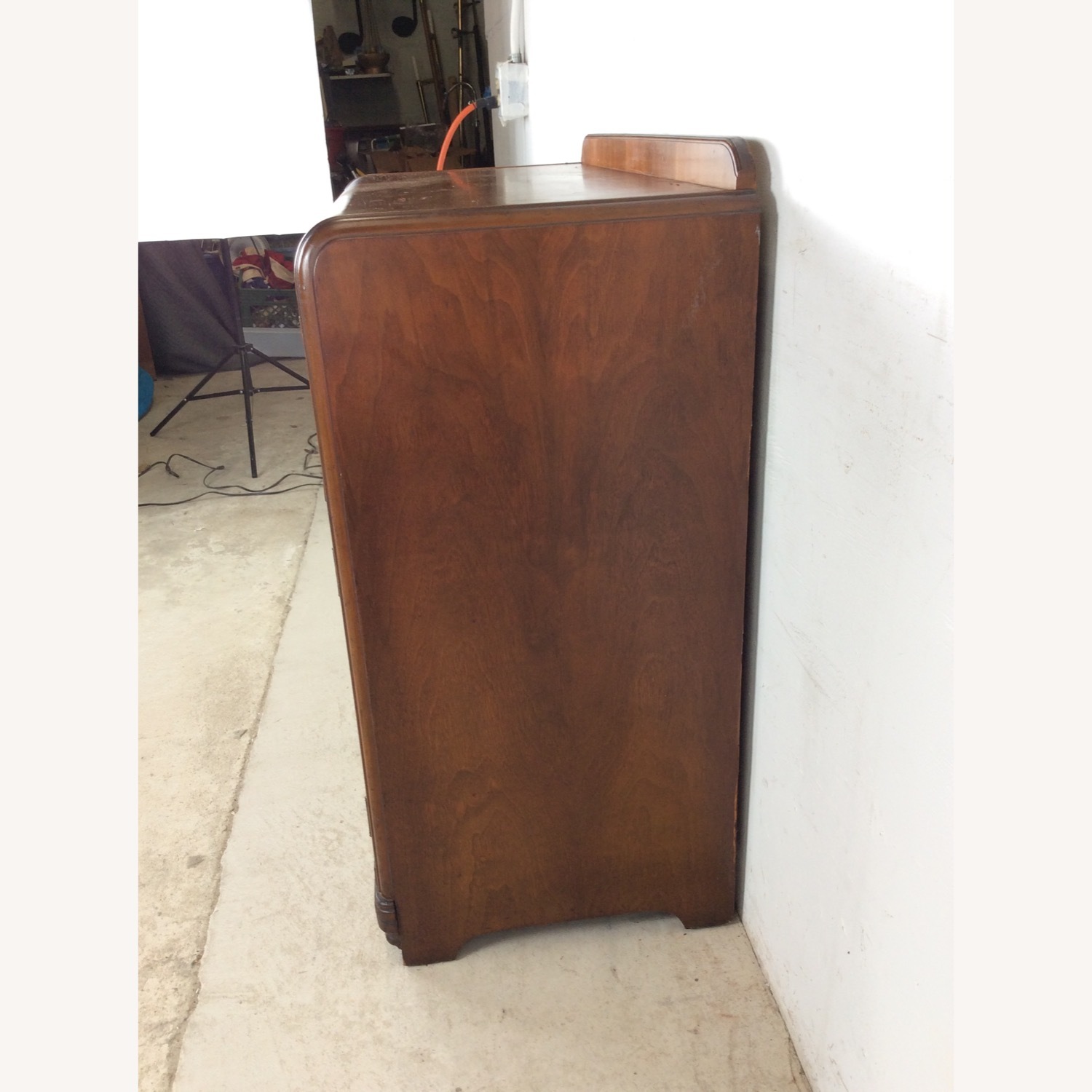 Antique Art Deco Compact Server with Waterfall Top - image-18